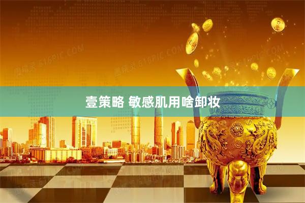 壹策略 敏感肌用啥卸妆